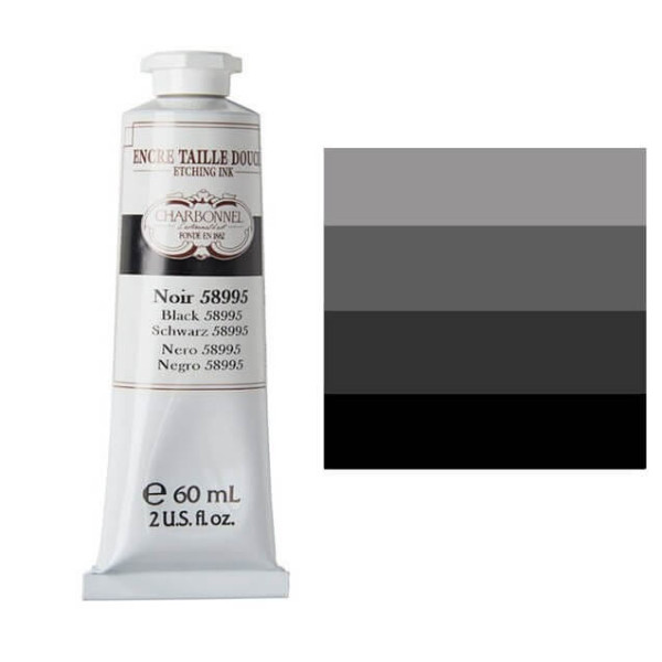 Краска гравюрная Charbonnel Etching ink 60 мл Black 58995