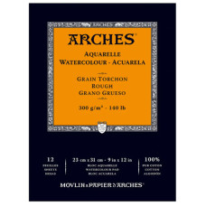 Альбом для акварели Arches Rough Natural White 300 г, 23x31 см, 12 листов