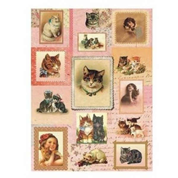 Декупажна карта на рисовому папері Cadenсe Rice Paper А4 Decoupage А4 №01