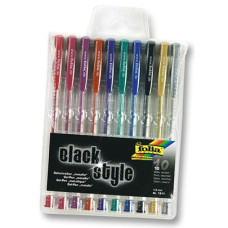 Набор гелевых ручек Folia Gel-Pens Metallic, 10 шт
