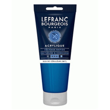 Акрилова фарба Lefranc Fine Acrylic Color, 200 мл №065 Cerulean Blue Hue Церуліум Блакитний