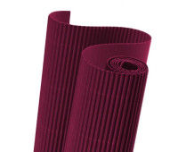 Картон гофрированный Folia Corrugated board E-Flute, 50x70 см, № 24 Bordeaux red Бордовый
