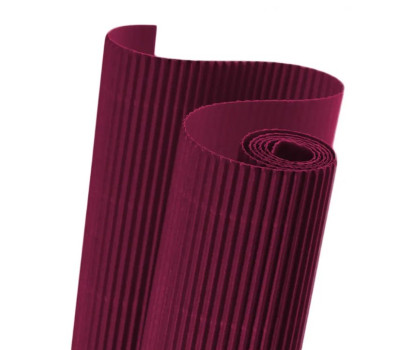 Картон гофрований Folia Corrugated board E-Flute, 50x70 см №24 Bordeaux red Бордовий