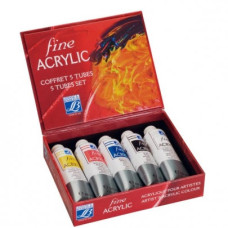 Краски акриловые Lefrance Fine Acrilic Assortment of 5x60 мл. арт 235268