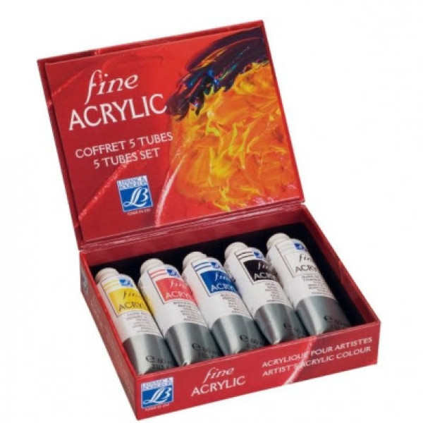 Краски акриловые LF Fine Acrilic Assortment of 5x60 мл. (235268)
