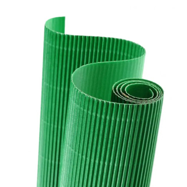 Картон гофрированный Folia Corrugated board E-Flute, 50x70 см, № 51 Green Зеленый
