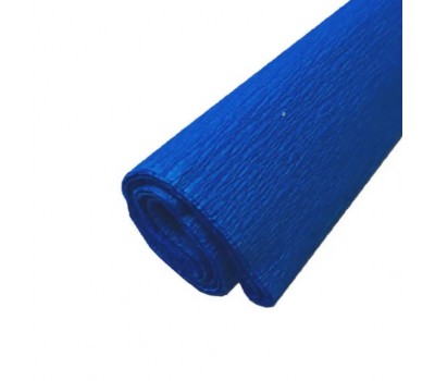 Крепон Folia Crepe paper 50x250 см, 32 г/м2, № 128 Brilliant blue Синий