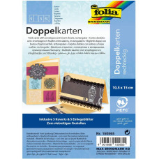 Заготовка для открытки прямоугольная Folia Cards, 220 г/м2, 10,5x15 см, № 65 Gold Золотой