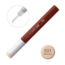 Чернила для заправки маркеров Copic Ink E-21 Soft Sun Телесно-розовый, 12 мл