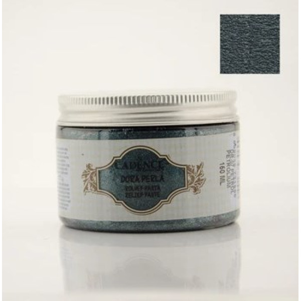 Об'ємна паста Dora Perla Metallic Relief Paste Cadence, 150 №7 Petrolium Петроліум