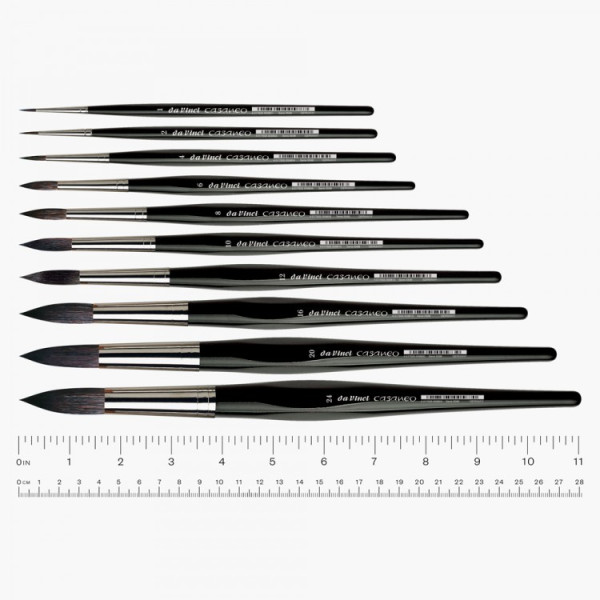 Кисть круглая синтетика DaVinci Casaneo 5598, № 12