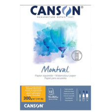 Альбом для акварели Montval Cold Pressed 300 г, 16x28,4 см, 12 листов, story format, Canson