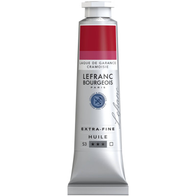 Олійна фарба Lefranc Extra Fine 40 мл №345 Crimson Lake Краплак Червоний