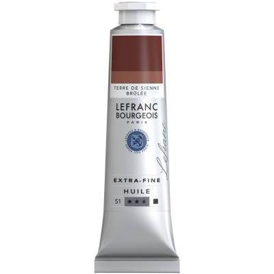 Краска масляная Lefranc 40 мл № 481 Burnt Sienna Сиена Жженая