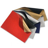 Бумага тонкая оберточная Folia Gift Wrap, 70x200 см, silver-black серебро-черный