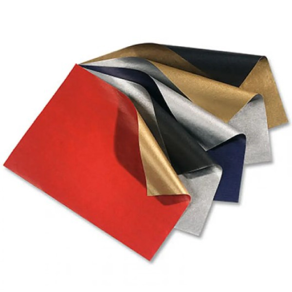 Бумага тонкая оберточная Folia Gift Wrap, 70x200 см, silver-black серебро-черный