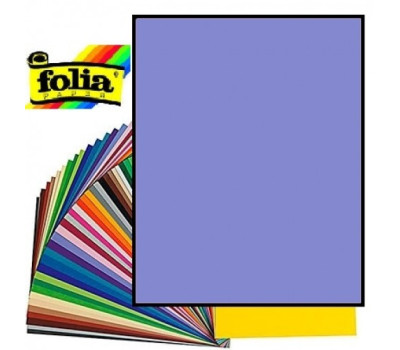 Двухсторонний декоративный картон фотофон Folia Photo Mounting Board 300 г/м2,50x70 см №37 Violet blue Лавандовый