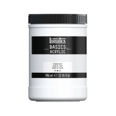 Акриловая краска Liquitex BASICS, 946 мл, Белила титановые