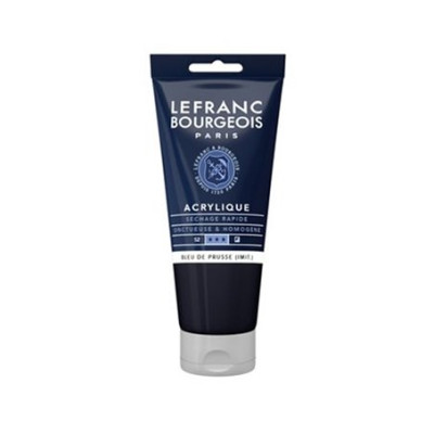 Акрилова фарба Lefranc Fine Acrylic Color 80 мл, 881 Prussian blue Прусський синій