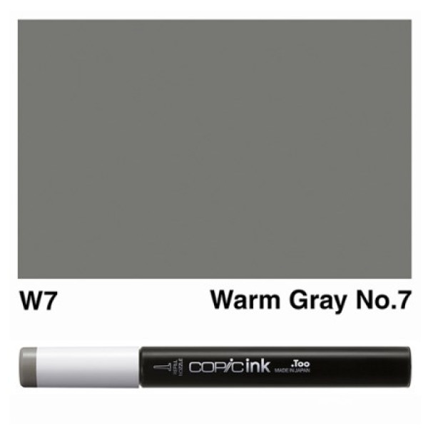 Заправка для маркеров COPIC Ink, W7 Warm gray Теплый серый, 12 мл