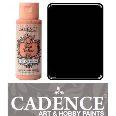 Краска по ткани Cadence Style Matt Fabric Paint, 59 мл, Черный