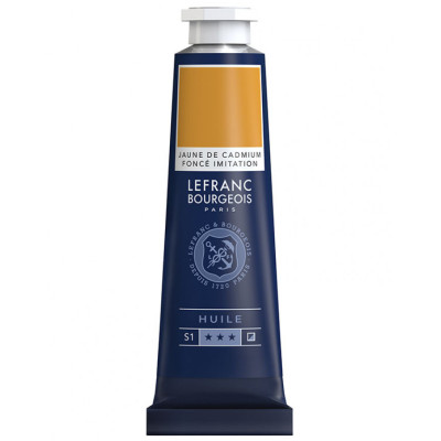 Фарба олійна Lefranc Fine 40 мл №696 Cadmium Yellow Deep Hue Кадмій Жовтий Темний