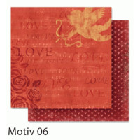 Дизайнерская бумага Folia Design Papers Romantic Романтика 190 г/м2, 30,5x30,5 см №06