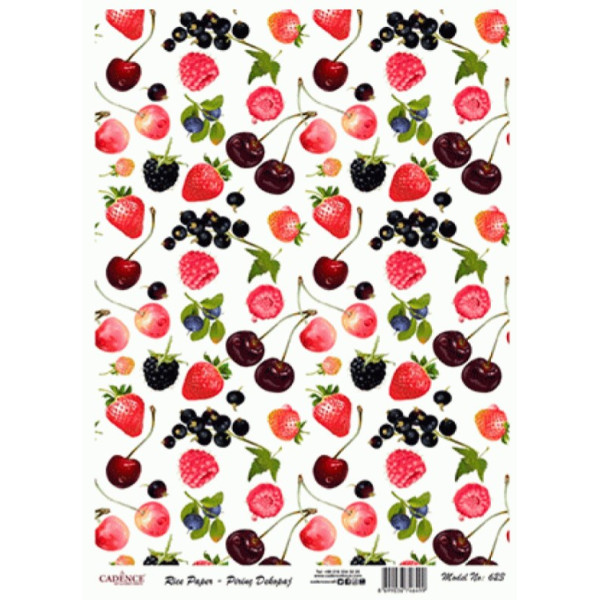 Декупажная карта на рисовой бумаге Rice Paper Decoupage Cadence, №423