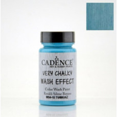 Меловая винтажная краска Very Chalky Wash Effect Cadence, 90 мл, Turquoise Турецкий синий
