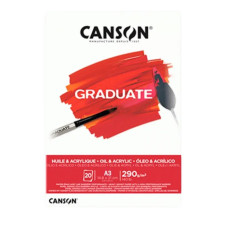 Альбом блок для акрилу та олії Graduate Oil Acrylic, А3 29,7х42 см, 290 г/м2, 20 листів