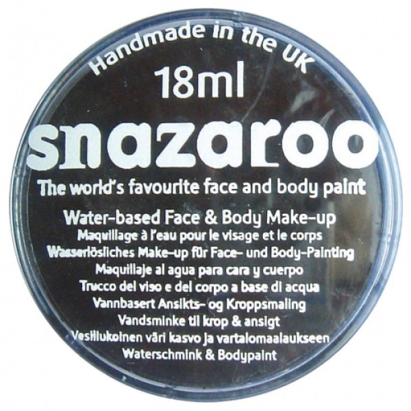 Фарба для гриму Snazaroo металік Metallic 18 мл, Чорний