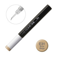 Чернила для заправки маркеров Copic Ink E-31 Brick beige Бежевий, 12 мл