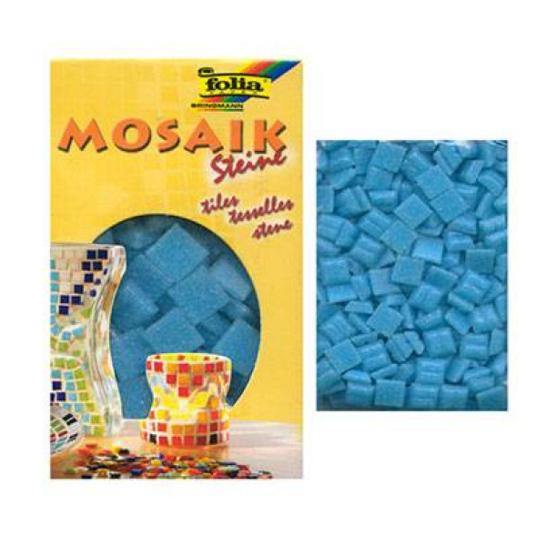 Мозаїка Folia Mosaic-glass tiles 200 г/м2, 10x10 мм (300 шт.) №30 Sky blue (Небесно блакитний)