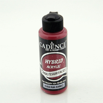 Універсальна акрилова фарба Hybrid Acrylic for Multisurfaces Cadence № 54, 120 мл, Blood Red Кроваво-червоний