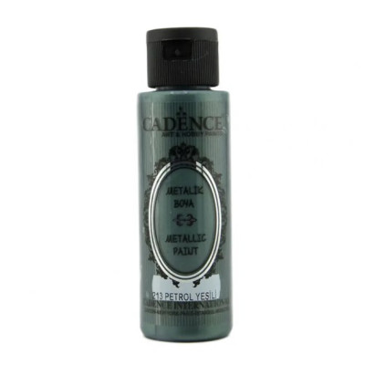 Акриловая краска с эффектом металлик Metallic Paint Cadence, 70 мл, Темно-зеленый