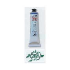 Контур рельєфний глітерний Ferrario Craft Rilievo Glitter 20 мл №019 Green (Зелений)