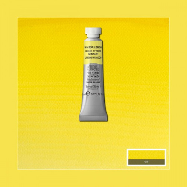 Акварельна фарба Winsor Newton Professional, № 722, Winsor Lemon Лимонний, 5 мл