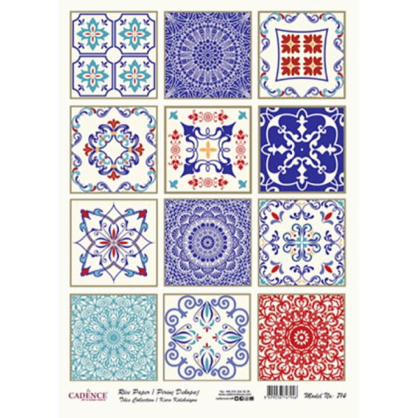 Декупажна карта на рисовому папері Rice Paper Decoupage Cadence, №4, №714