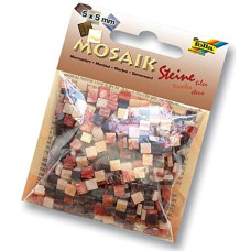 Мозаїка Folia мармурова Marbled 45 г/м2, 5x5 мм (700 шт), №01 Red (Червоний)