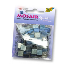 Мозаїка глітерна Folia Glitter, 45 г/м2, 5x5 мм, 700 шт № 02 Blue Синій