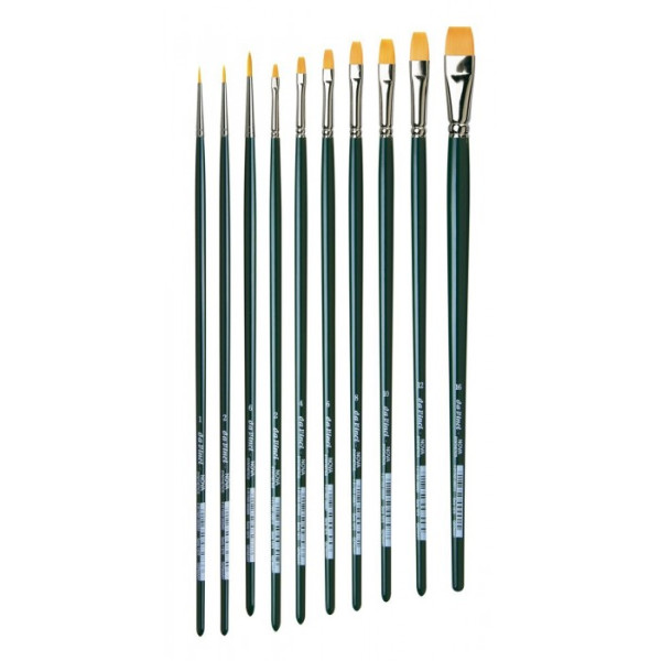 Набір пензля синтетика daVinci в метал. футляри Nova Brush Set 10 шт, 5404 Da Vinci
