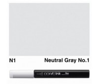 Заправка для маркеров COPIC Ink, N1 Neutral gray Нейтральный серый, 12 мл