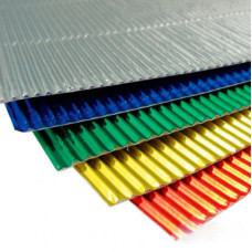 Картон гофрований Folia Corrugated board E-Flute, 50x70 см, № 93 Fluorescent light red Флюоресцентний світло-червоний