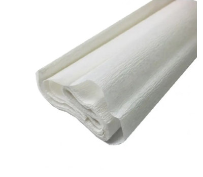Крепон Folia Crepe paper 50x250 см, 32 г/м2, № 100 White Белый