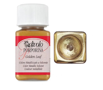 Рідка позолота Divolo Golden Leaf Porporine 75 мл №002 Pale gold Світло-золотий