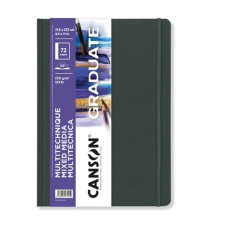 Блокнот Canson Graduate Books Mixed Media blanc 200 г, 14,8x21 см, 72 страницы