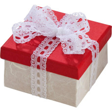Бокс для декору Folia Small Cardboard Box Natural, Square Квадрат, бежевий