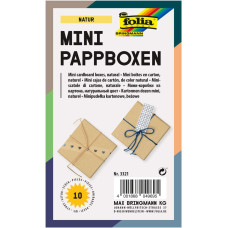 Бокс для декору Folia Small Cardboard Box Natural, Square Квадрат, бежевий
