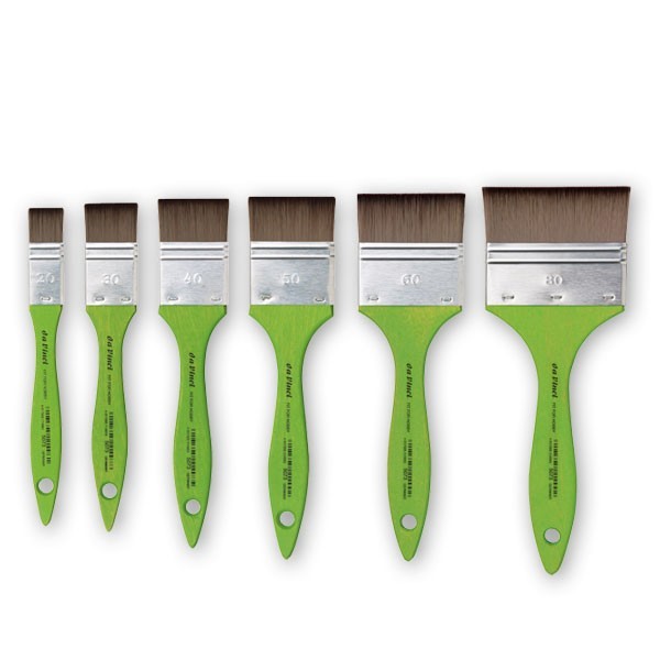 Кисть флейц мягкая синтетика DaVinci 5073 it for Hobby School mottler №80