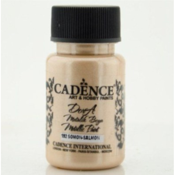Акрилова фарба металік Cadence Dora Metallic Paint, 50 мл, Лососевий